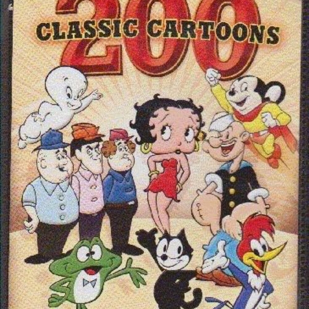 200 Classic Cartoons Collectors Edition 4 Disc Set Over 21 Hours Of Fun